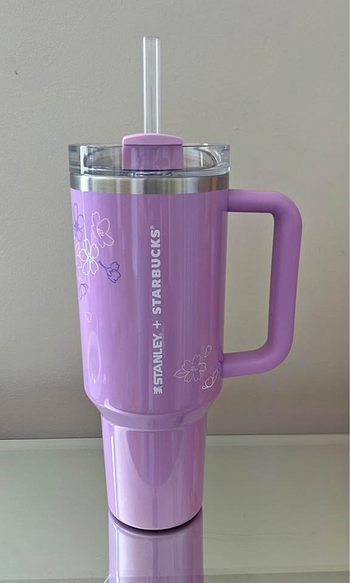 スターバックス Stanley X Starbucks Limited Edition Lavender Sakura 40oz Tumbler